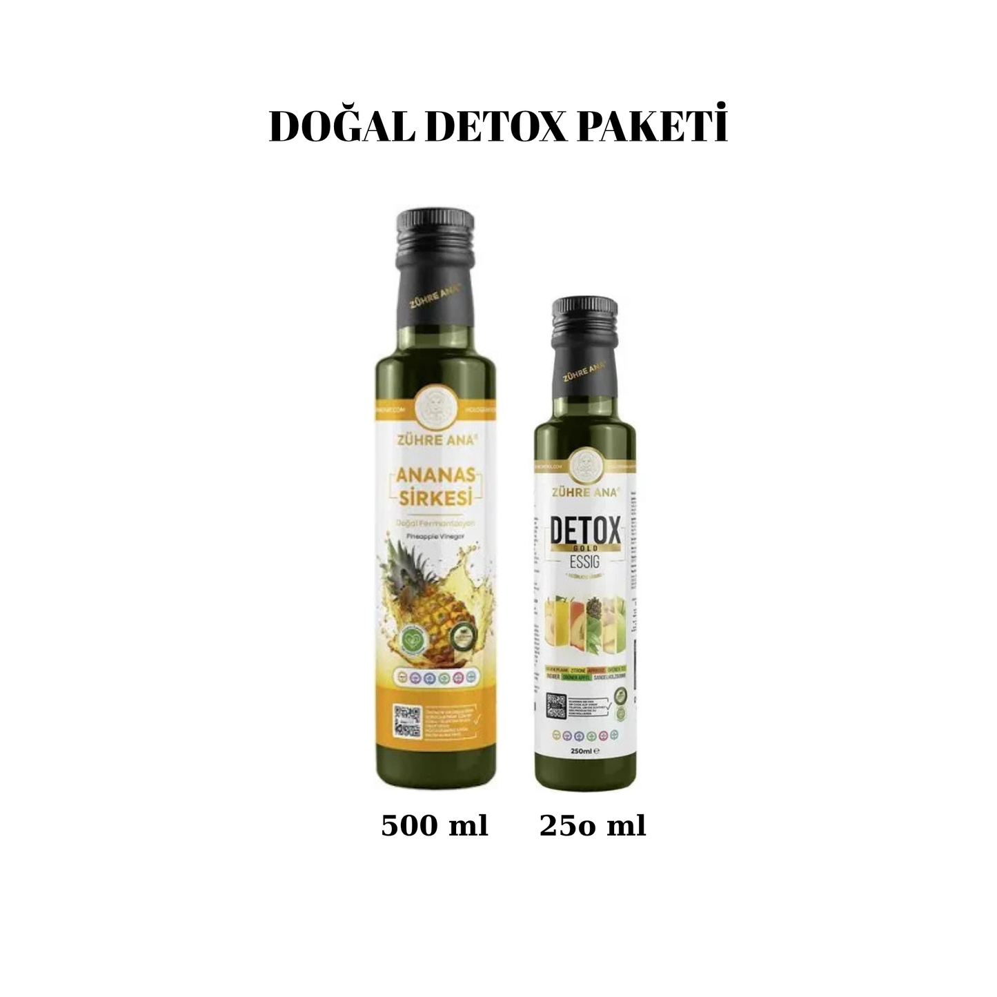 Zühre Ana D-tox Paketi 1 (Ananas Sirkesi ve D-tox Sirke )