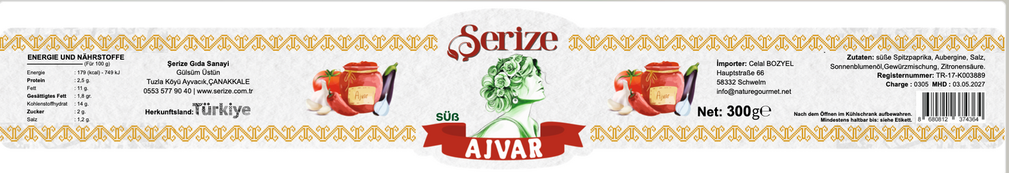 Serize Ajvar Tatlı Sos 300 g