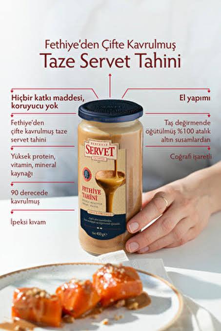 Servet Çifte Kavrulmuş Taze Fethiye Tahin – 500 g