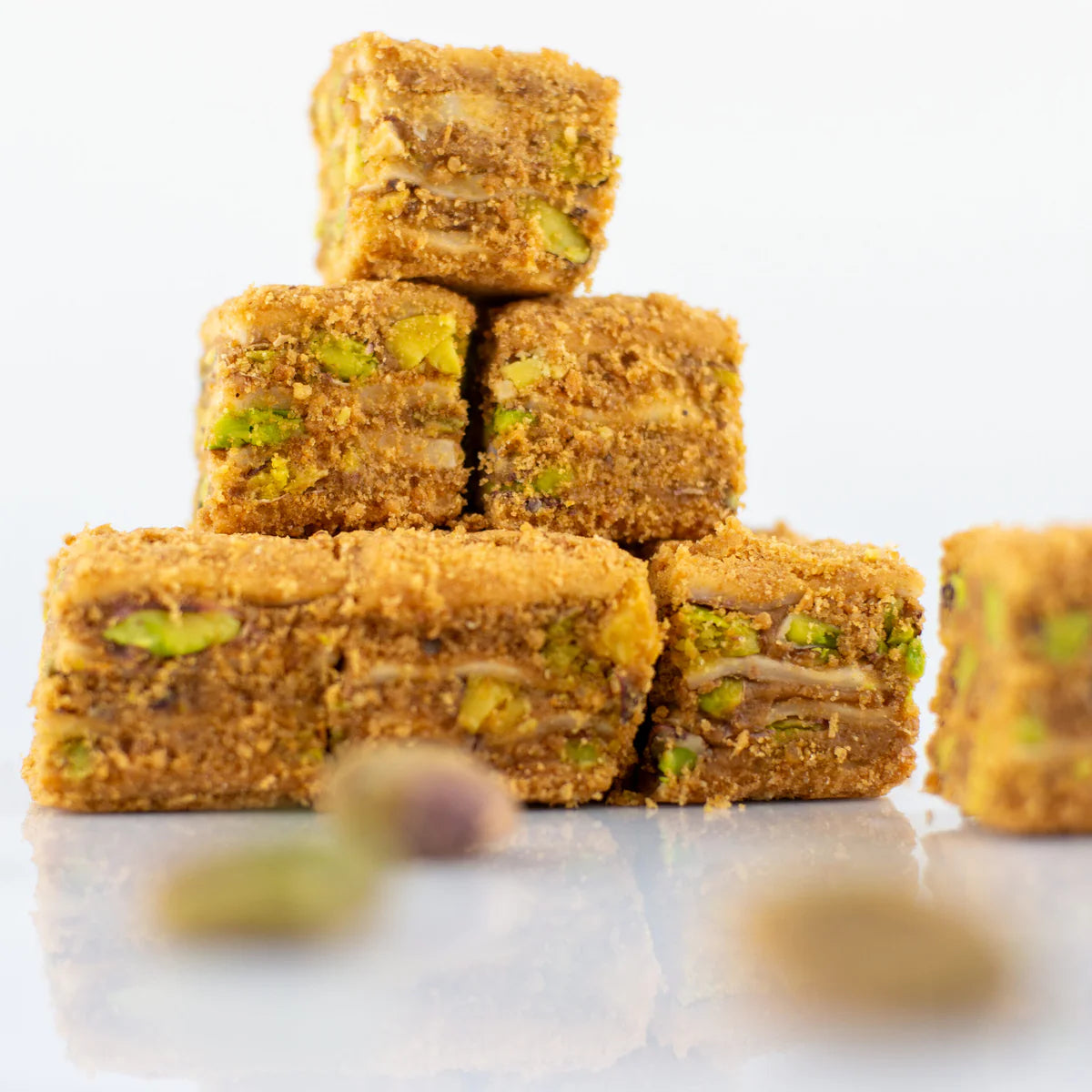 Lotuslu ve Fıstıklı Baklava Dilimi, 250 gr