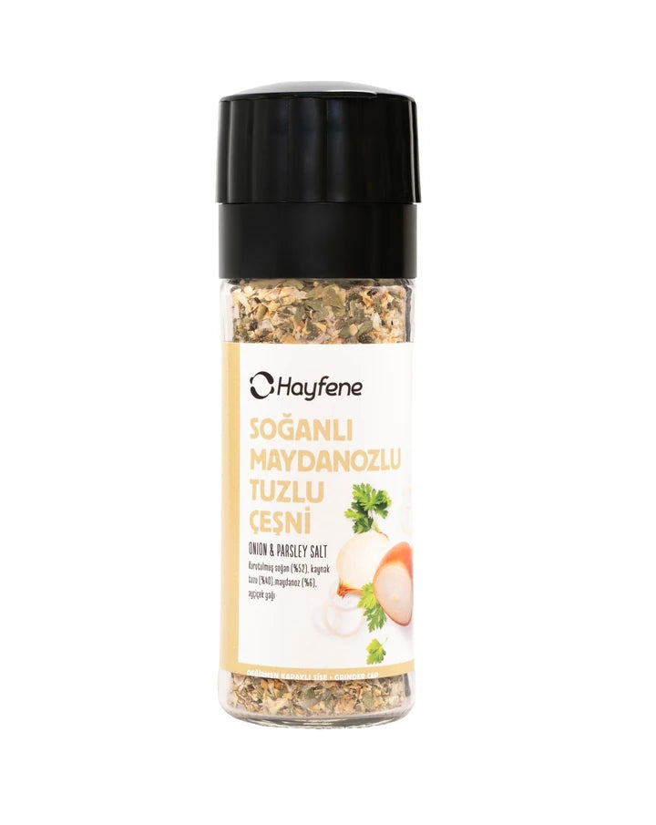 HAYFENE Salziges Zwiebel-Petersilien-Gewürz 50 gr (mit Mühlendeckel)