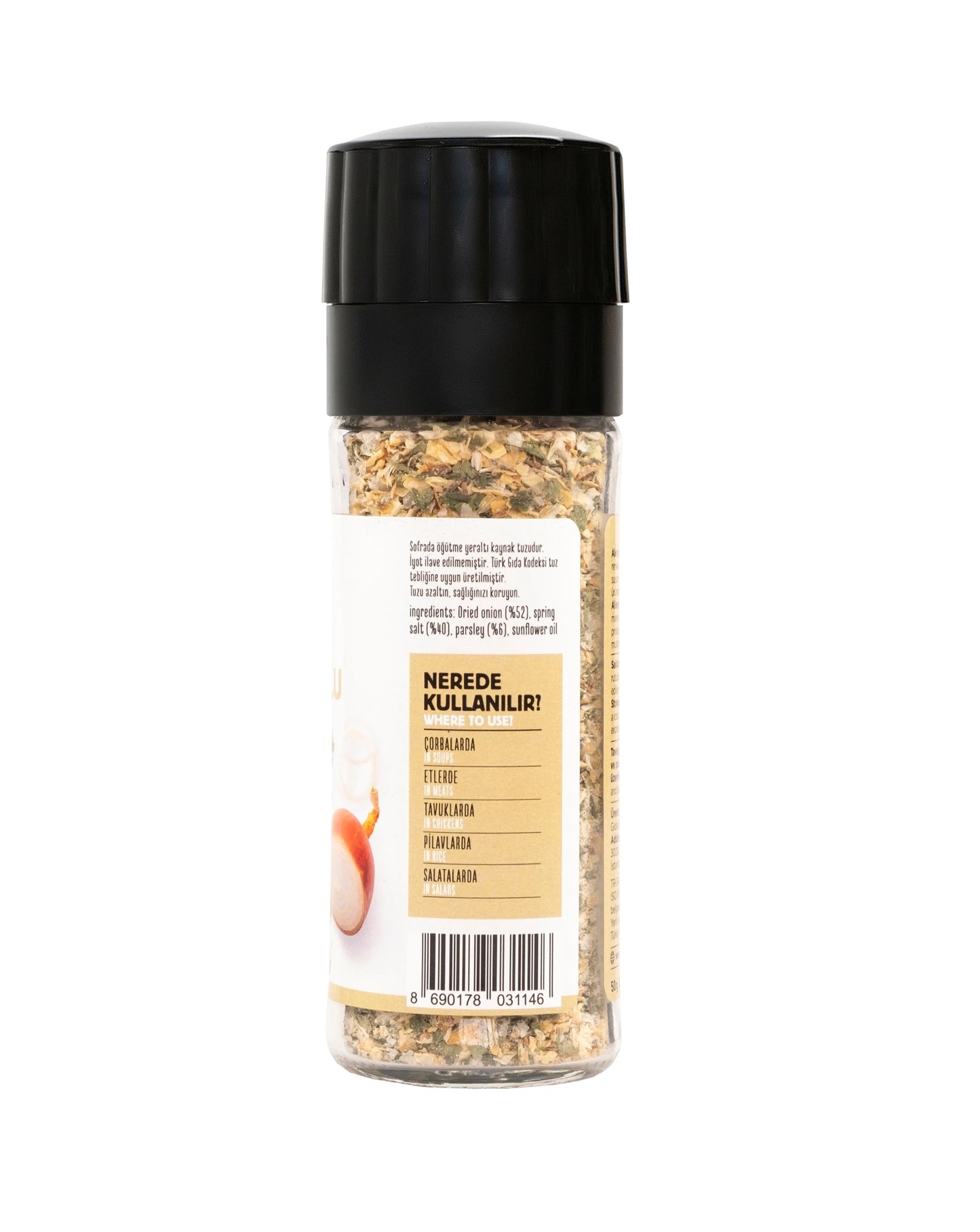 HAYFENE Salziges Zwiebel-Petersilien-Gewürz 50 gr (mit Mühlendeckel)