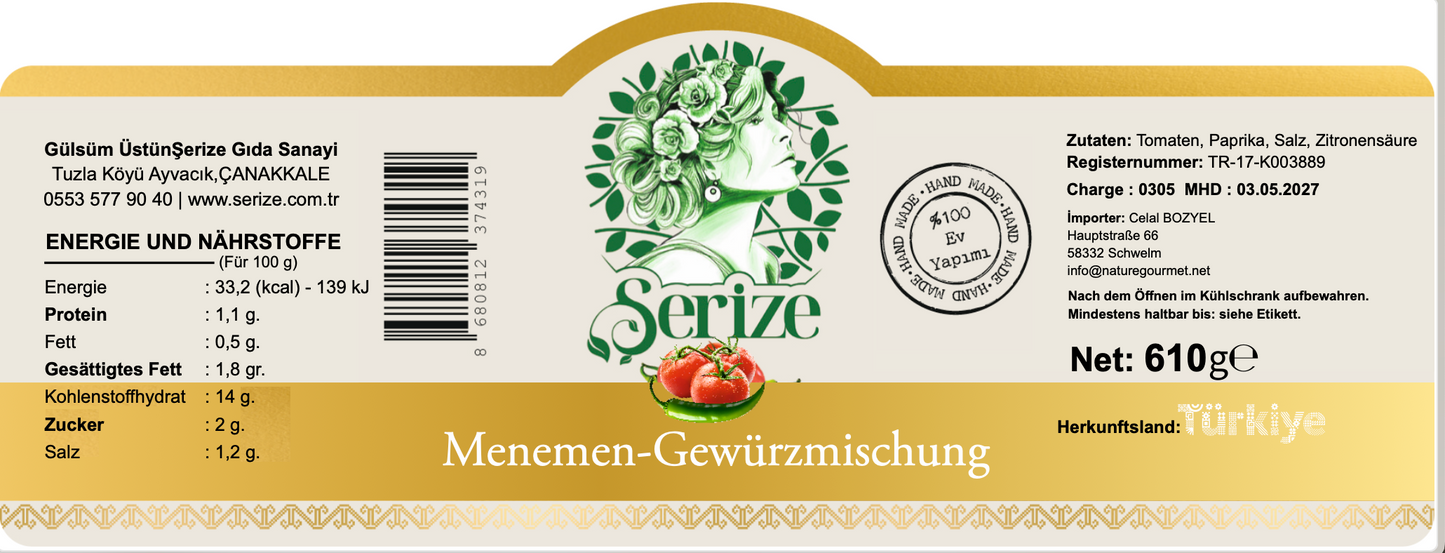 Serize Menemen-Soße – 610 g