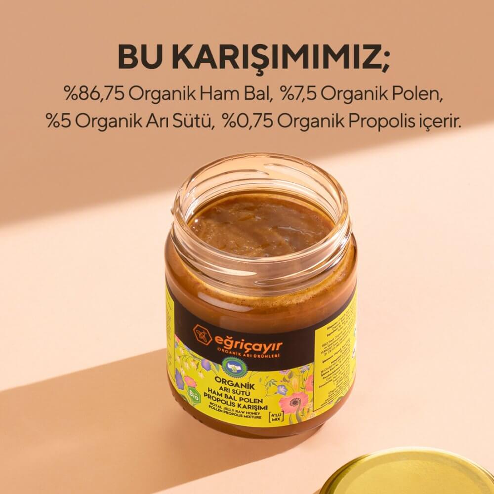 Eğriçayır Royal Jelly Bio-Gelée Royale + Rohhonig + Pollen + Propolis