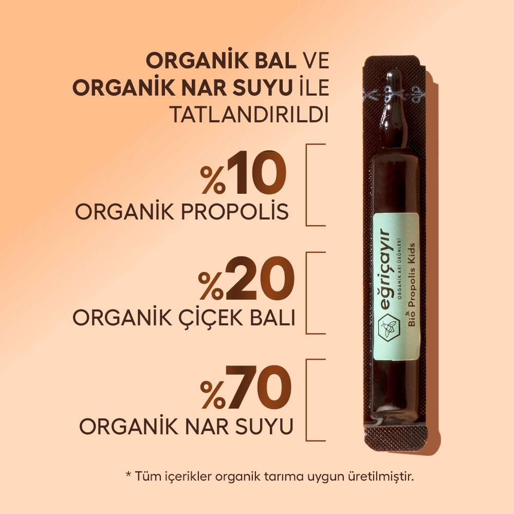 Eğriçayır Propolis Kids 20 Ampoule 200ml