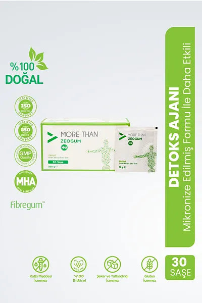 More Than Zeogum (Zeolith & Gummi arabicum) 30 Beutel
