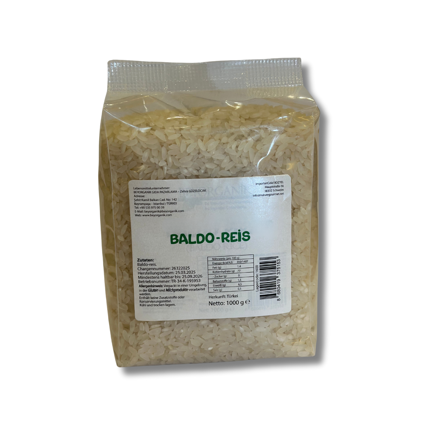BEYORGANIK BALDO Pirinç – 1000 g