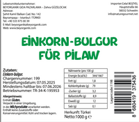 Beyorganik Bio Siyez Pilavlık Bulgur -1 kg