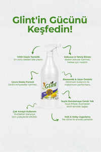 Glint 100 % pflanzlicher Mehrzweckreiniger, veganer Fleckenentferner – Entfetter – 1 l