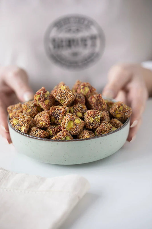 Servet Şeker İlavesiz Kadayifli  Antep Fıstıklı Lokum 400 gr